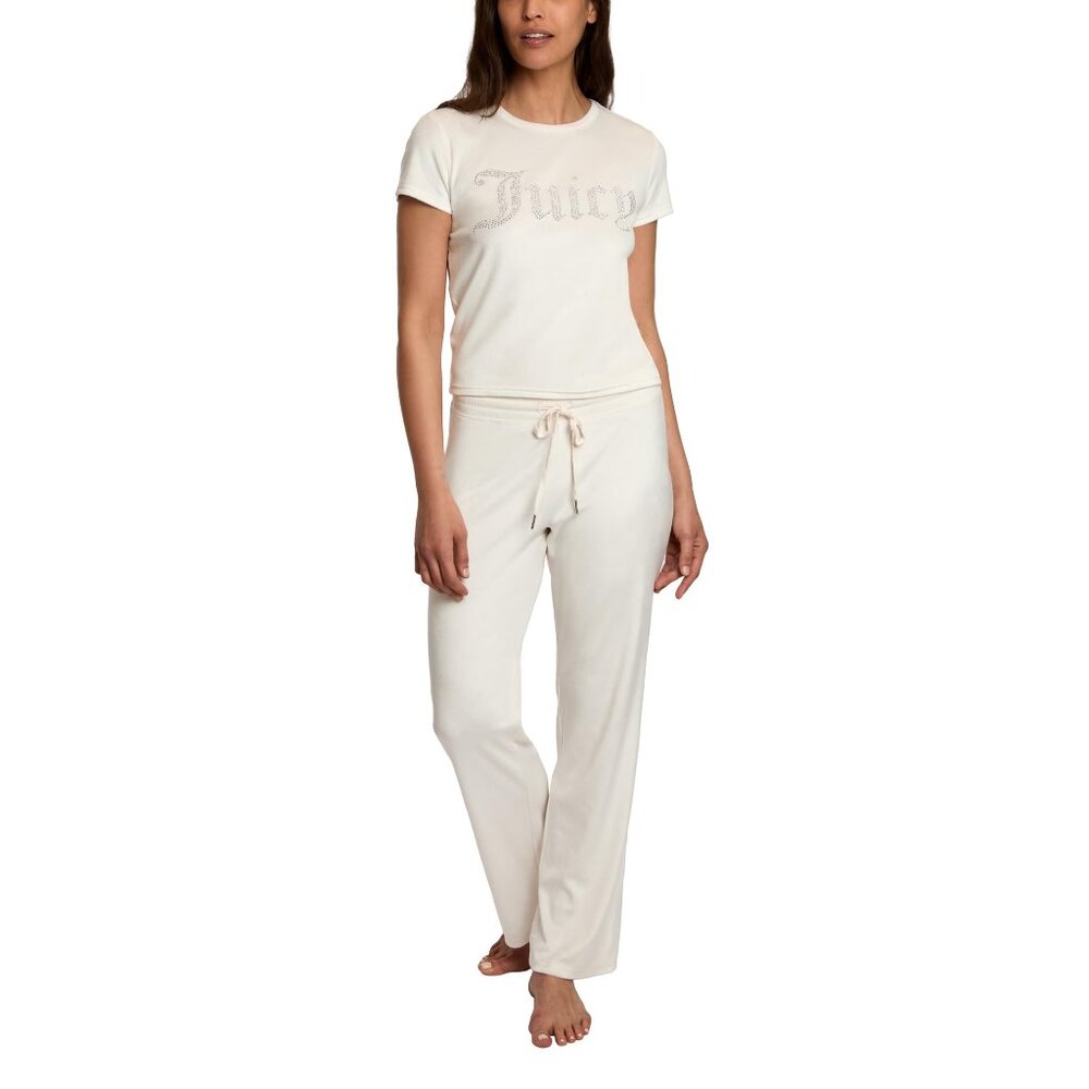 Velvet Fleece Lounge Set Y2K Chic Short Sleeve Pajamas Comfy Sleepwear